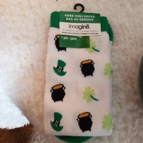 Lucky St. Patrick's Day Rainbow T & Sock Set - Picture 2 of 8